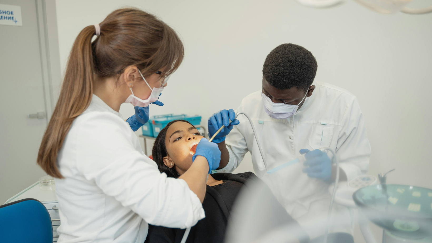 A foundation dentist being mentored at Chapeltown Dental Care, Sheffield